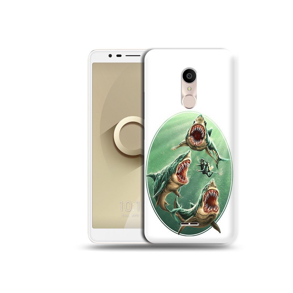 

Чехол MyPads Tocco для Alcatel 3C 5026D синяя бездна, Прозрачный, Tocco