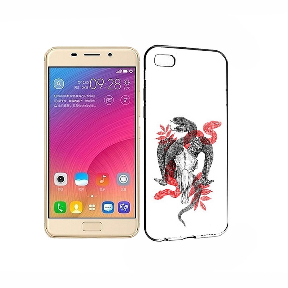 

Чехол MyPads Tocco для Asus ZenFone 3S Max змея в черепе рисунок, Прозрачный, Tocco
