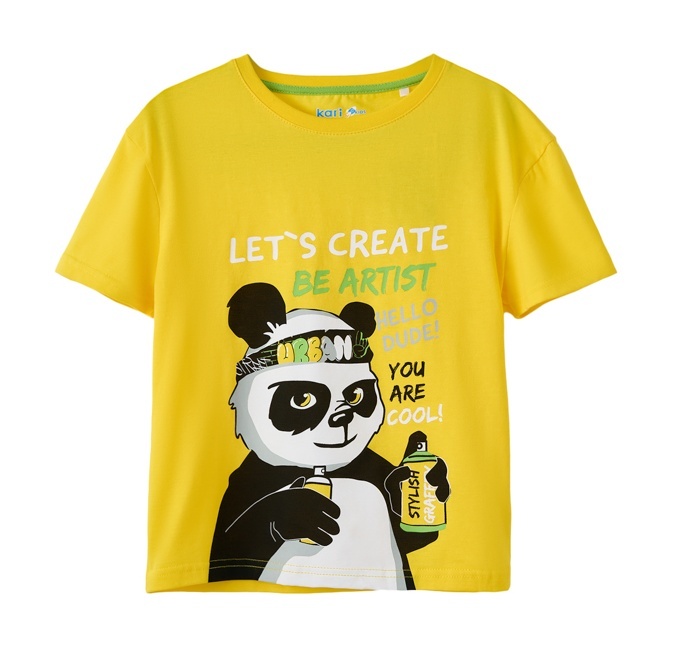 

Футболка детская Kari Kids SS24C56200622, желтый, 104, 222968