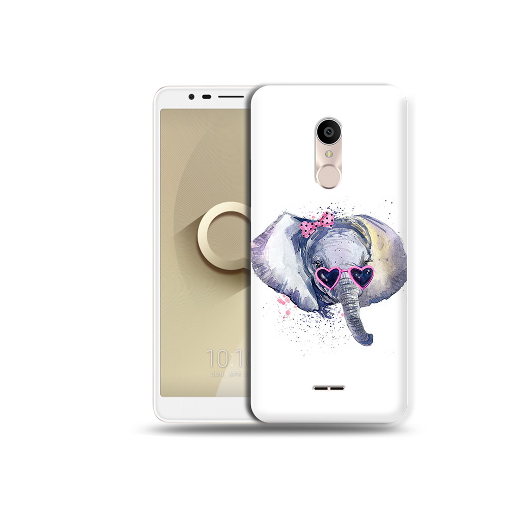 

Чехол MyPads Tocco для Alcatel 3C 5026D слоник в очках, Прозрачный, Tocco