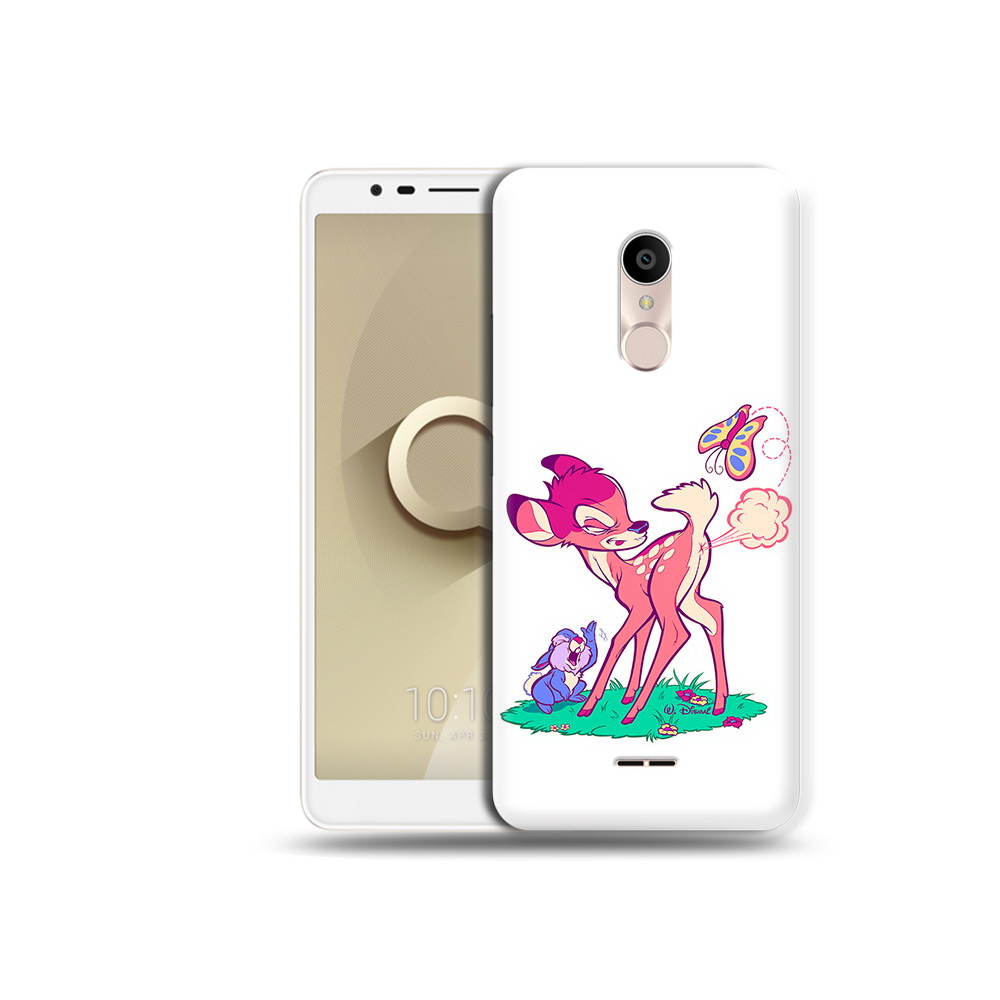 

Чехол MyPads Tocco для Alcatel 3C 5026D смешной олененок, Прозрачный, Tocco
