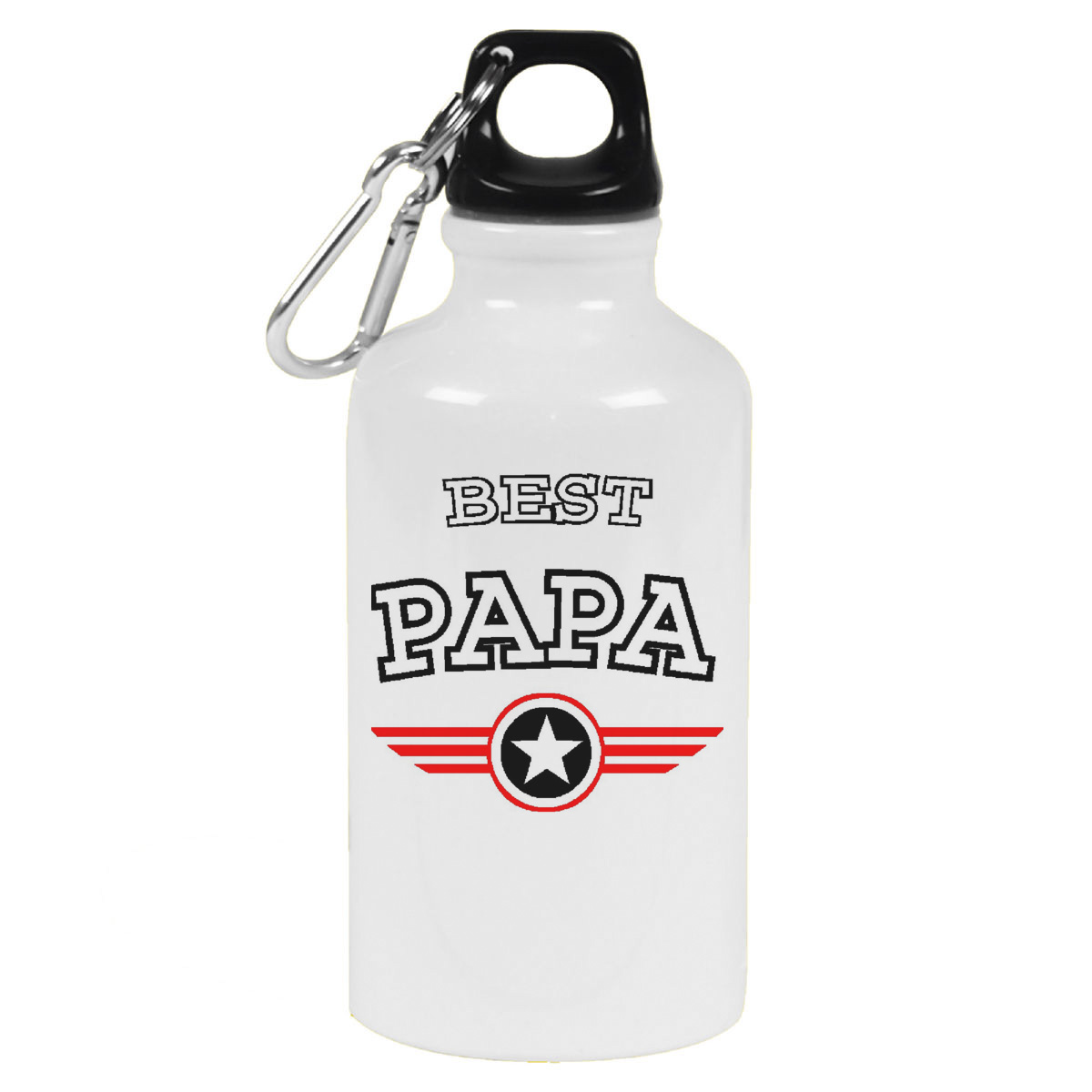 

Бутылка спортивная CoolPodarok Best papa (папа), Белый