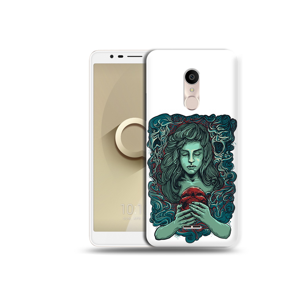 

Чехол MyPads Tocco для Alcatel 3C 5026D спящая девушка, Прозрачный, Tocco