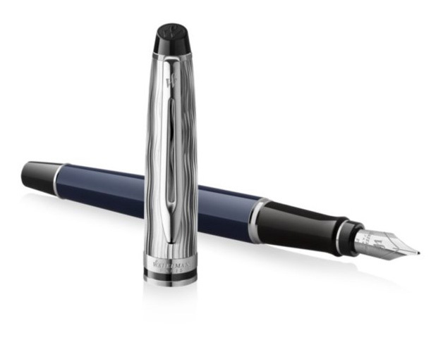 

Ручка перьевая Waterman Expert L`Essence du Bleu (2166426) синий F сталь нержавеющая