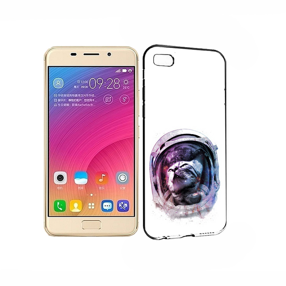 

Чехол MyPads Tocco для Asus ZenFone 3S Max кот в шлеме, Прозрачный, Tocco