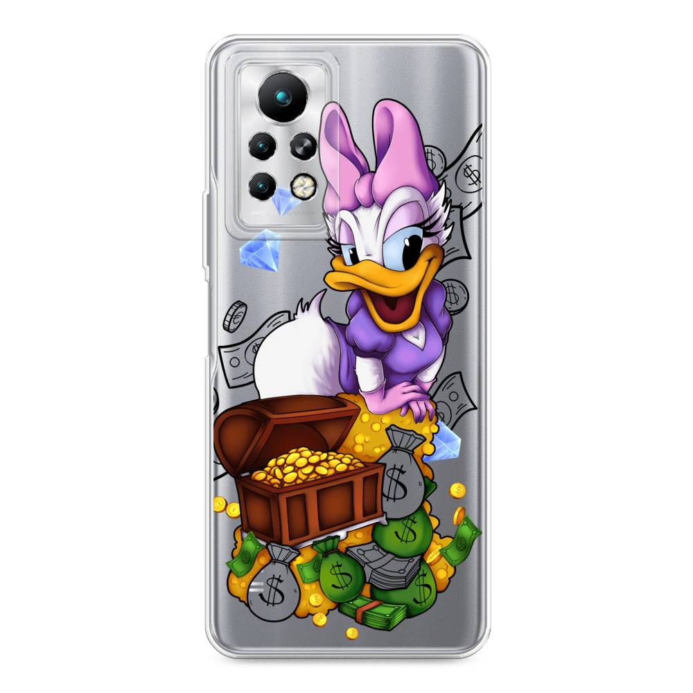 

Чехол для Infinix Note 11 Pro "Rich Daisy Duck", Коричневый;белый;фиолетовый, 3100550-6