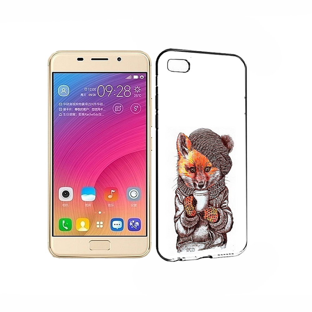 

Чехол MyPads Tocco для Asus ZenFone 3S Max лиса в шапке, Tocco