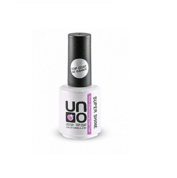 

Верхнее покрытие для гель-лака Uno SUPER SHINE без липкого слоя, 15 мл