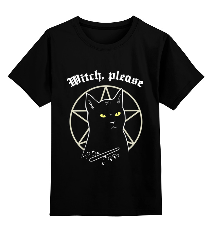 

Детская футболка Printio Witch please цв.черный р.152, 0000003318684