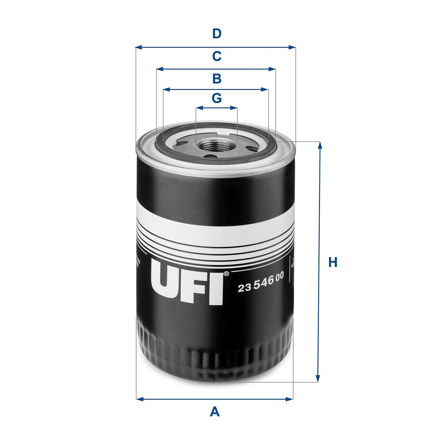 

Фильтр масляный UFI 23.546.00