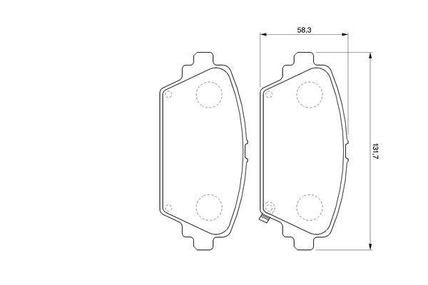 

Тормозные колодки Bosch дисковые 986424663