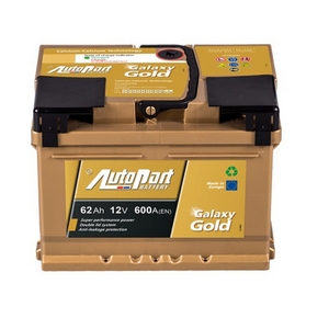 

Аккумулятор AutoPart Galaxy Gold 62 Ач 580А низкий
