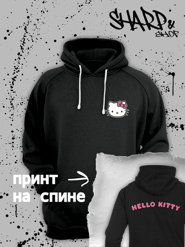 

Худи женское SHARP&CUT CAC534303 черное S, Черный, CAC534303
