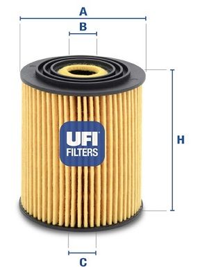 фото Фильтр масляный ufi 25.034.00