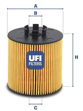 фото Фильтр масляный ufi 25.047.00