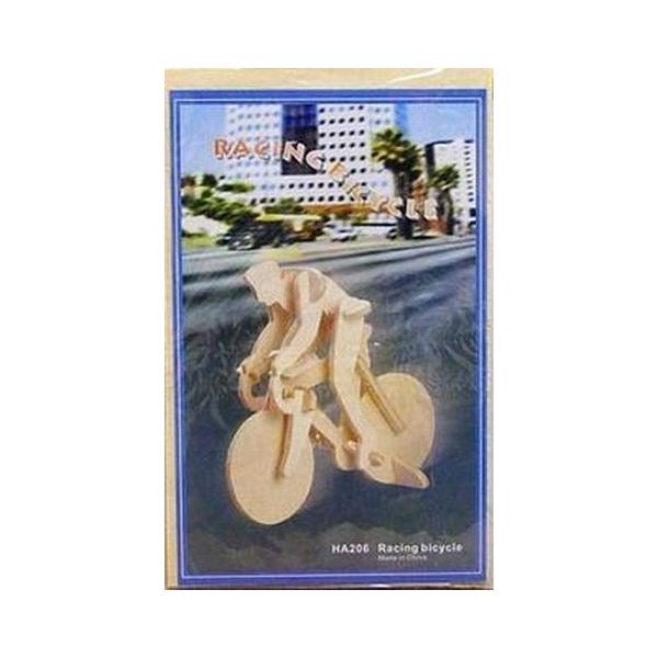 

Модель деревянная сборная Wooden Toys Велосипедист
