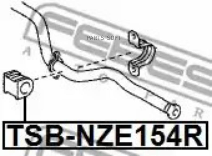 

FEBECT TSB-NZE154R Втулка заднего стабилизатора D23