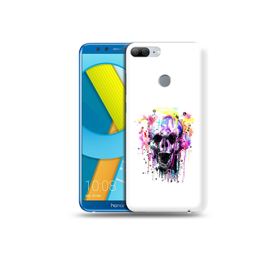 

Чехол MyPads Tocco для Huawei Honor 9 Lite граффити череп (PT117118.56.298), Прозрачный, Tocco
