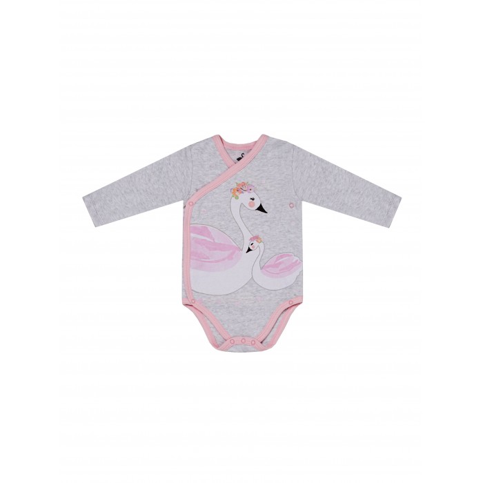 Боди детское Diva Kids DK-058, серый, 68