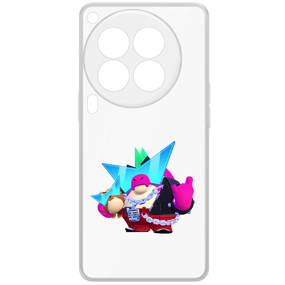 

Чехол-накладка Krutoff Clear Case Brawl Stars-Плохиш Базз для TECNO Camon 30 Premier 5G, Прозрачный