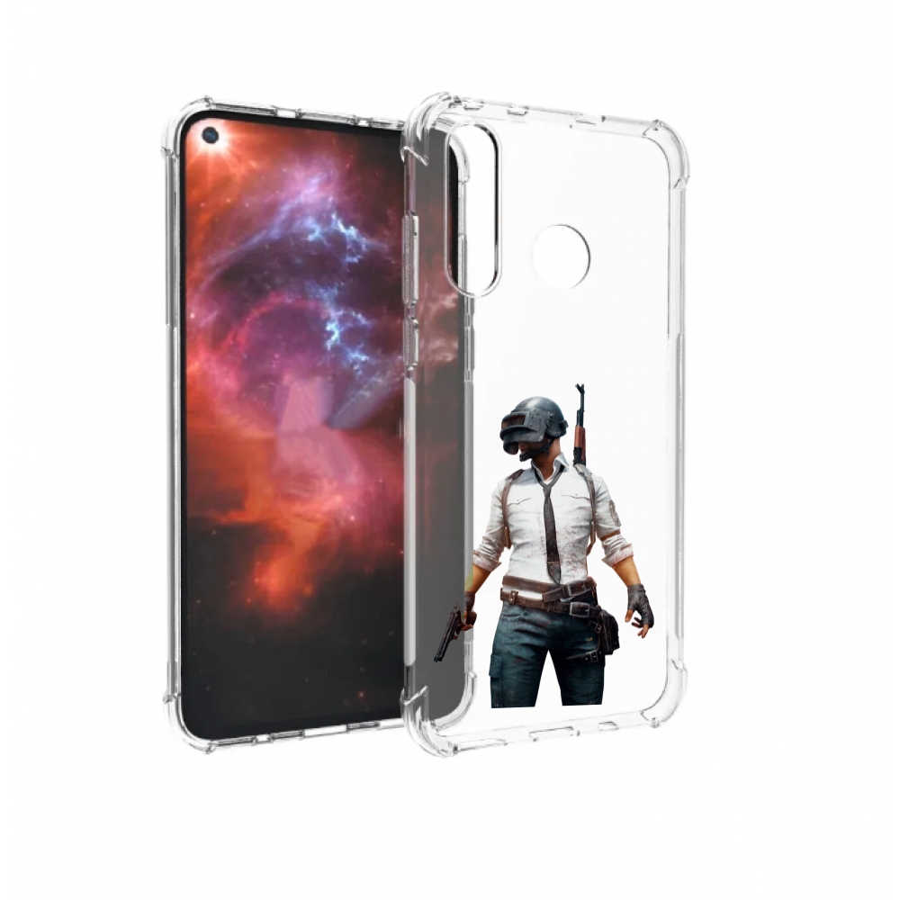 

Чехол бампер MyPads PUBG-2 для Huawei Nova 4 противоударный, Прозрачный, Tocco