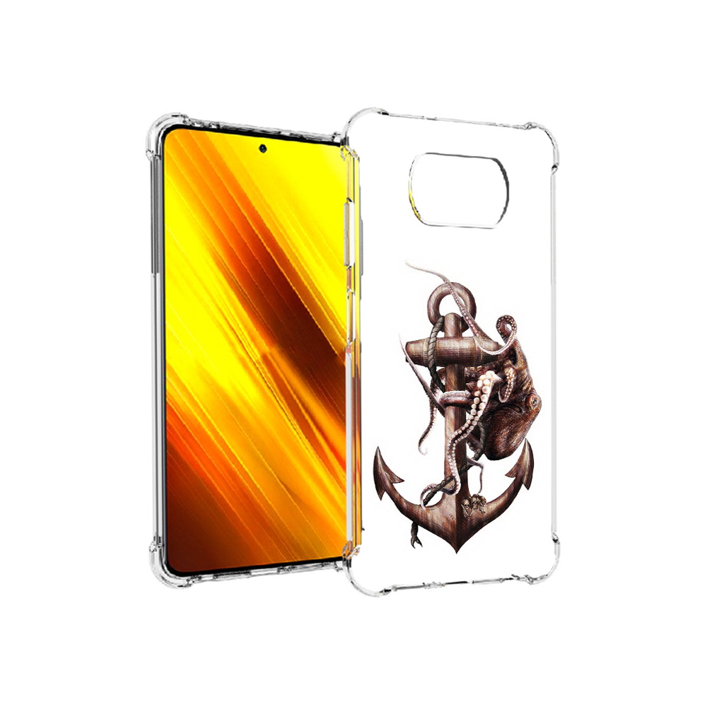 

Чехол MyPads Tocco для Xiaomi Poco X3 ржавый якорь (PT154881.262.579), Прозрачный, Tocco
