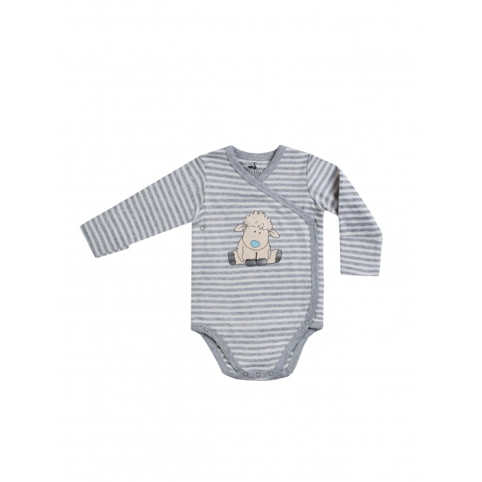 Боди детское Diva Kids DK-053, серый, 68