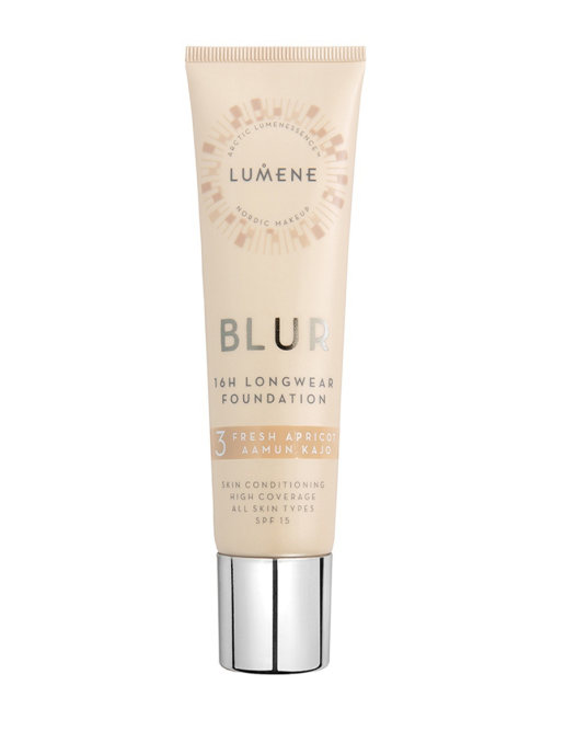 фото Тональный крем lumene blur 16h longwear foundation spf 15 3 fresh apricot 30 мл