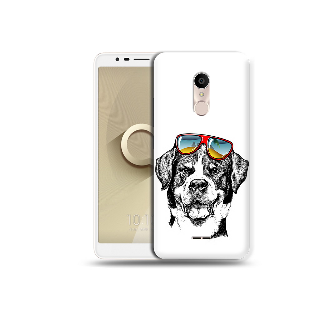 

Чехол MyPads Tocco для Alcatel 3C 5026D счастливая собака, Прозрачный, Tocco