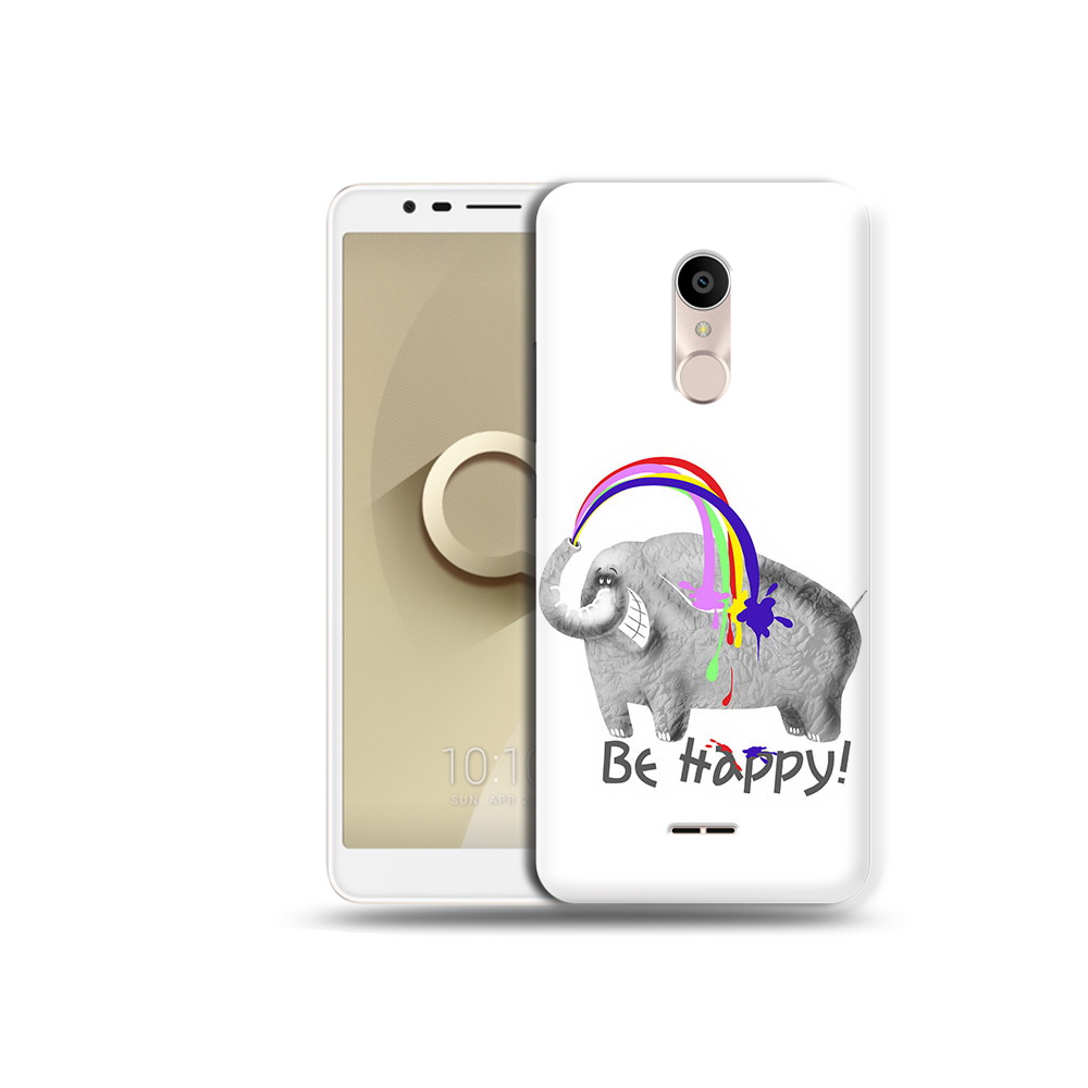 

Чехол MyPads Tocco для Alcatel 3C 5026D счастливый слон, Прозрачный, Tocco