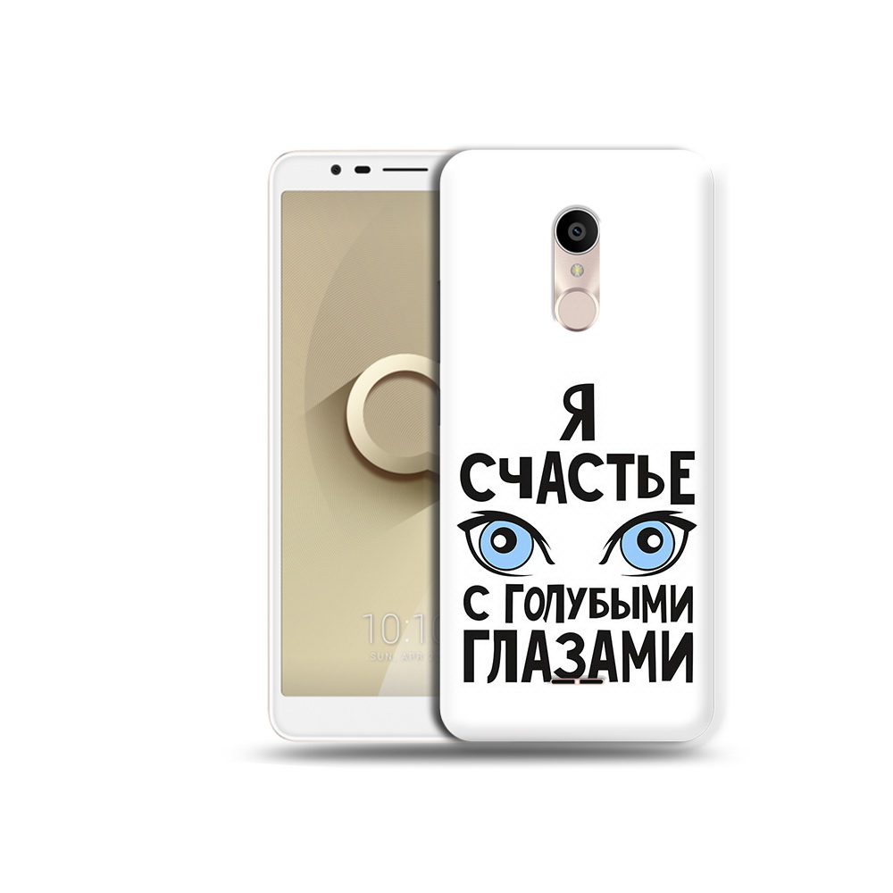 

Чехол MyPads Tocco для Alcatel 3C 5026D счастье с голубыми глазами, Прозрачный, Tocco