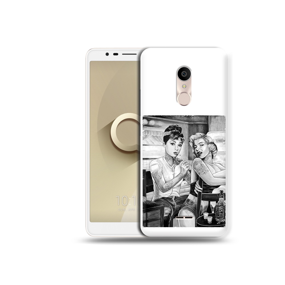

Чехол MyPads Tocco для Alcatel 3C 5026D тату мастер, Прозрачный, Tocco