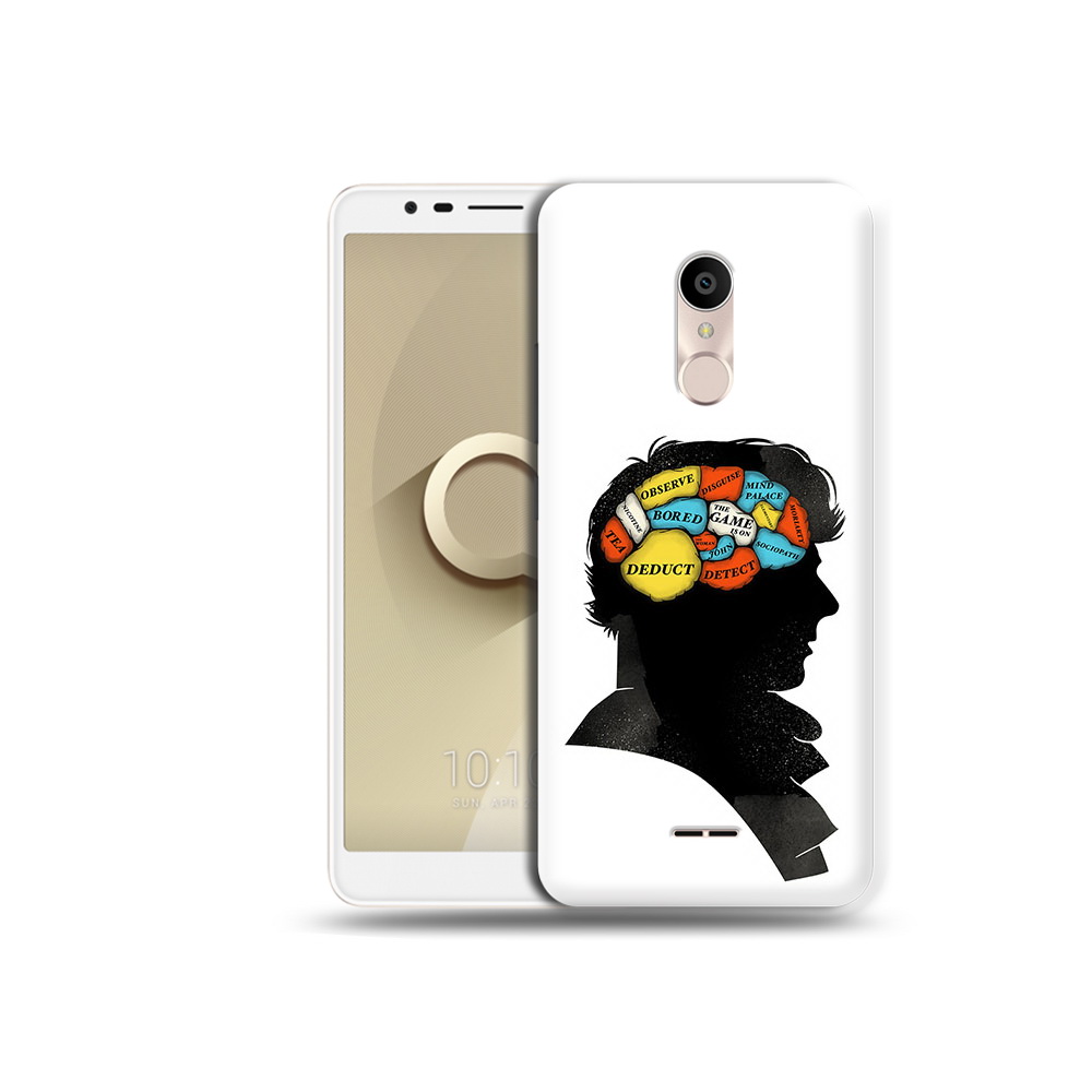 

Чехол MyPads Tocco для Alcatel 3C 5026D темный рисунок, Прозрачный, Tocco