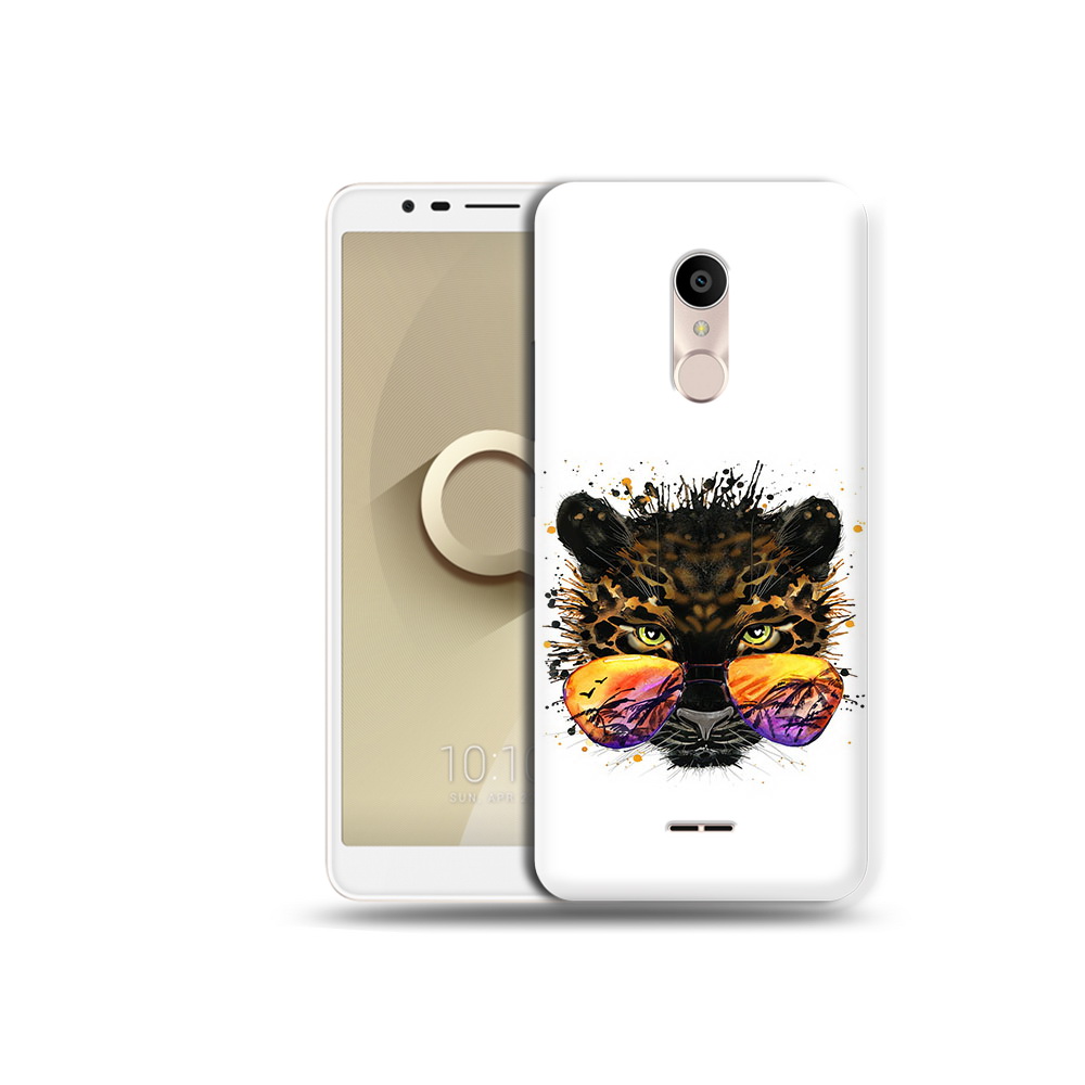 

Чехол MyPads Tocco для Alcatel 3C 5026D тропический леопард, Прозрачный, Tocco