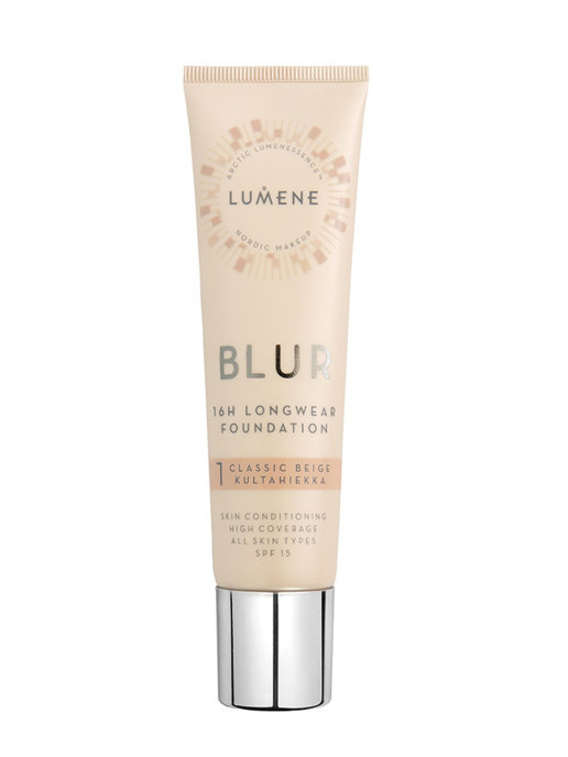 фото Тональный крем lumene blur 16h longwear foundation spf 15 1 classic beige 30 мл