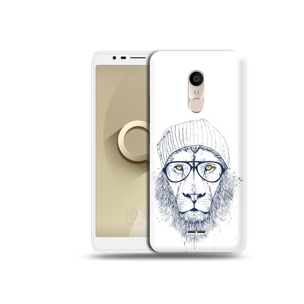 

Чехол MyPads Tocco для Alcatel 3C 5026D хиппи лев, Прозрачный, Tocco