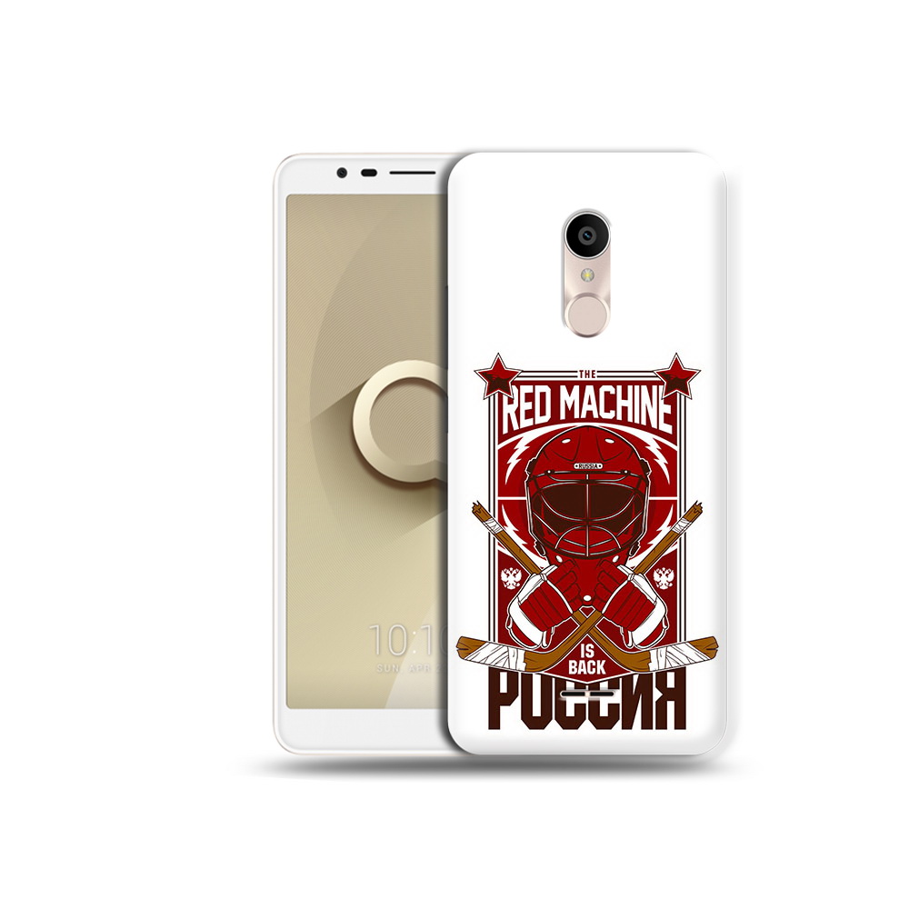 

Чехол MyPads Tocco для Alcatel 3C 5026D хоккей россия, Прозрачный, Tocco