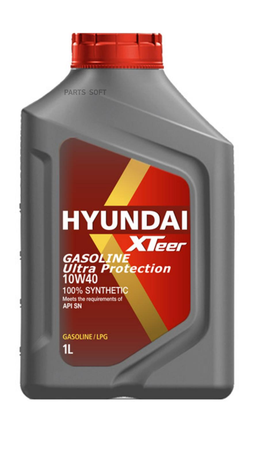 

Моторное масло HYUNDAI Xteer синтетическое Gasoline Ultra Protection 10w40 Sn 1л
