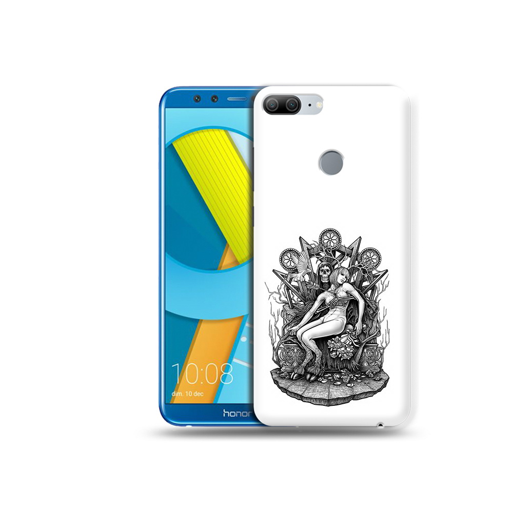 

Чехол MyPads Tocco для Huawei Honor 9 Lite девушка на троне (PT117118.56.309), Прозрачный, Tocco
