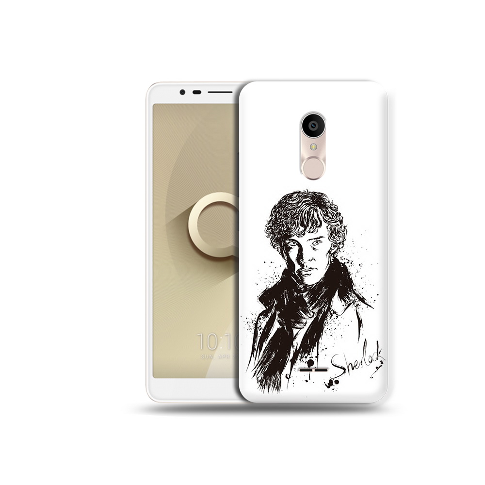 

Чехол MyPads Tocco для Alcatel 3C 5026D шерлок холмс портрет, Прозрачный, Tocco