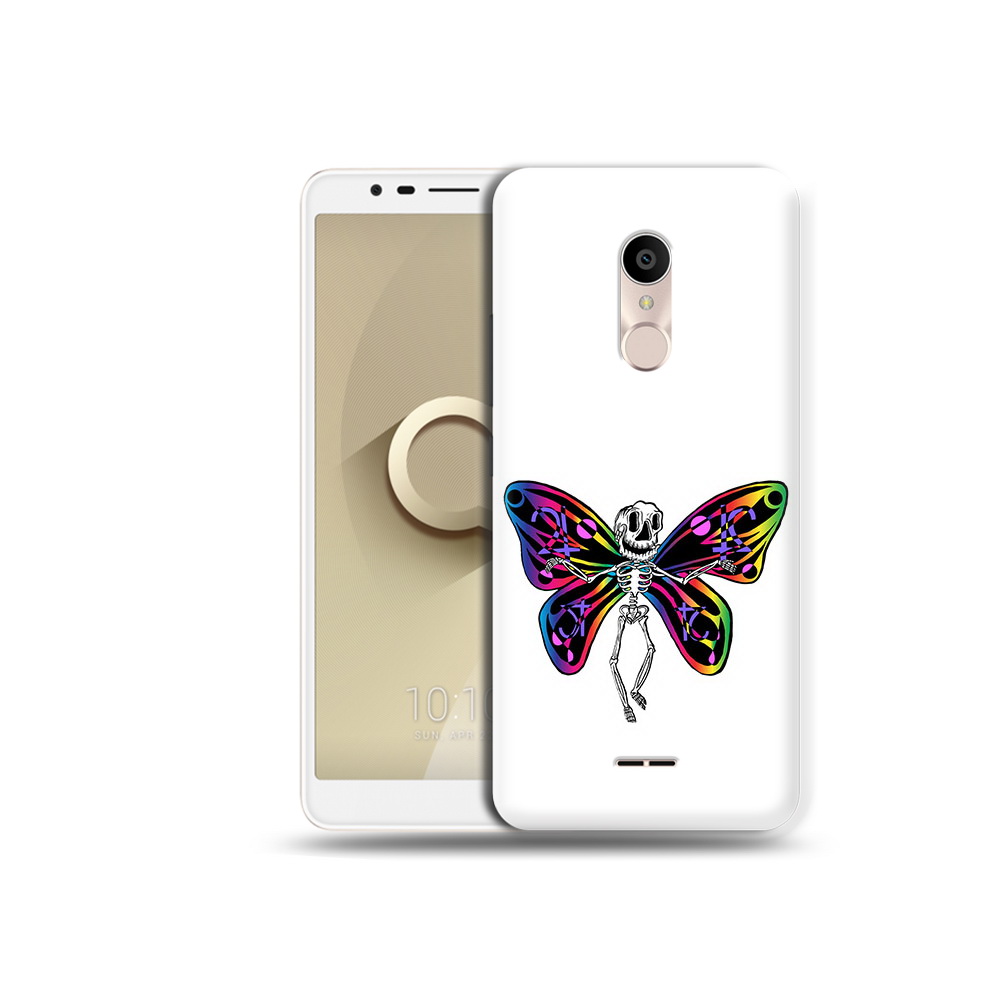 

Чехол MyPads Tocco для Alcatel 3C 5026D эффект бабочки, Прозрачный, Tocco