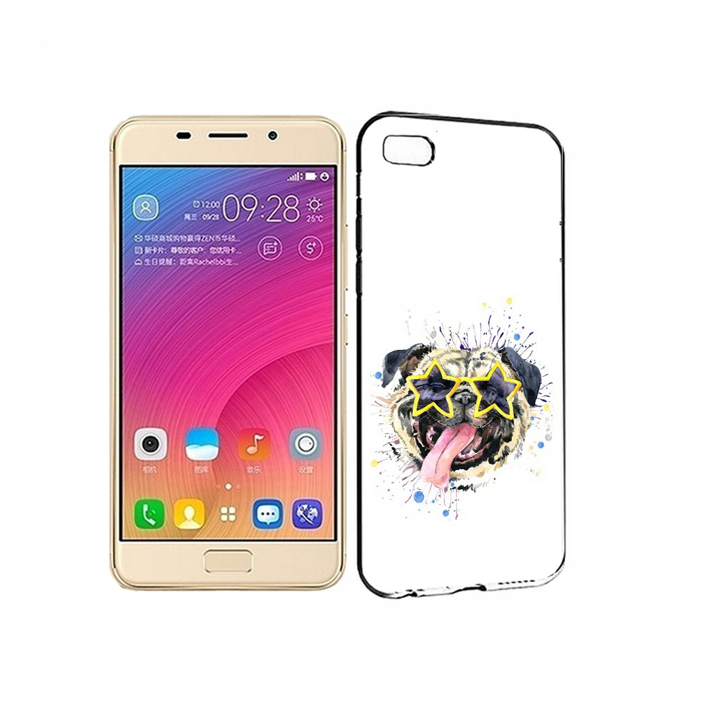 

Чехол MyPads Tocco для Asus ZenFone 3S Max мопс боксер, Прозрачный, Tocco