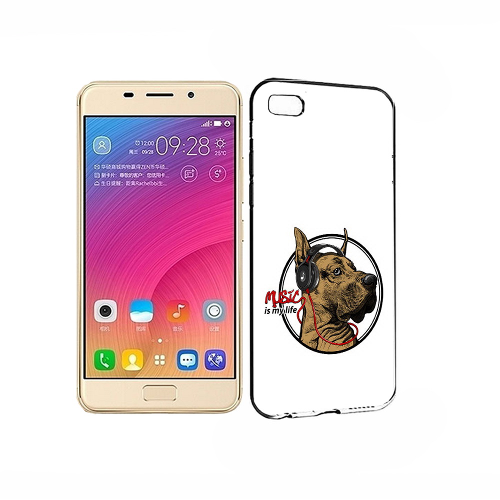 

Чехол MyPads Tocco для Asus ZenFone 3S Max музыкальная собака, Прозрачный, Tocco