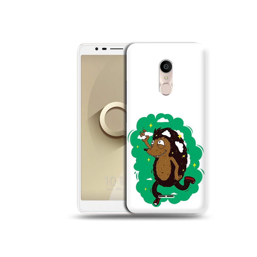 

Чехол MyPads Tocco для Alcatel 3C 5026D Ежик в облаках, Прозрачный, Tocco