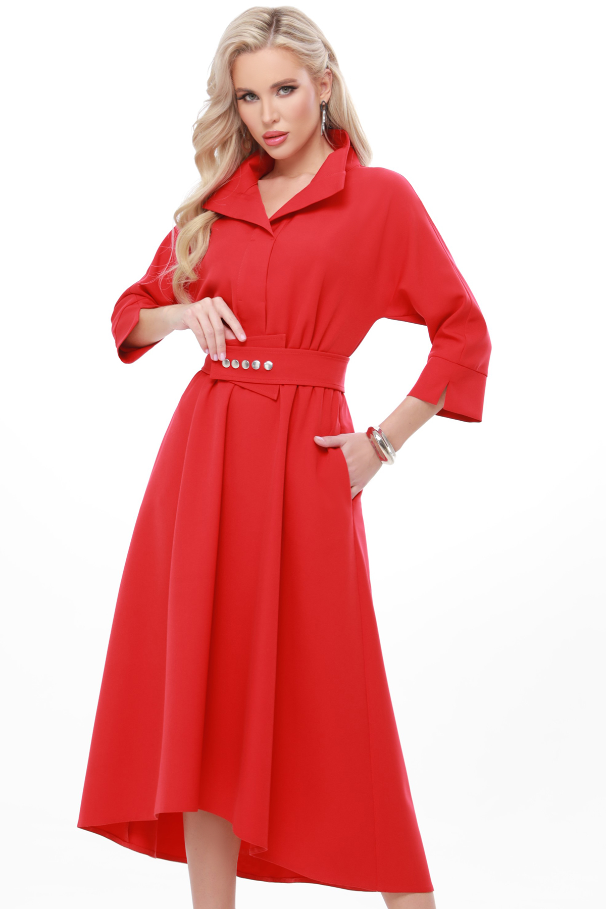 Платье женское DSTrend Быть заметной красное 44 RU