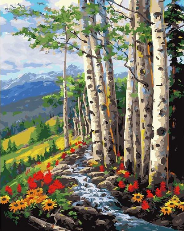 

Картина по номерам ВанГогВоМне Лес, 40x50, Лес