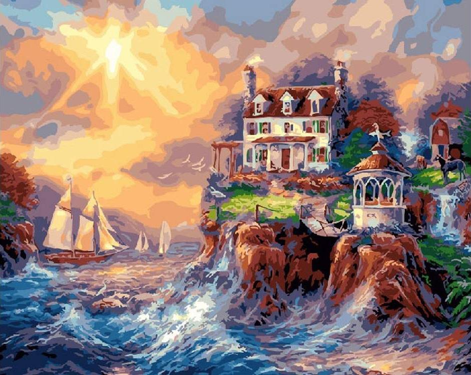 

Картина по номерам ВанГогВоМне Райская бухта, 40x50, Райская бухта