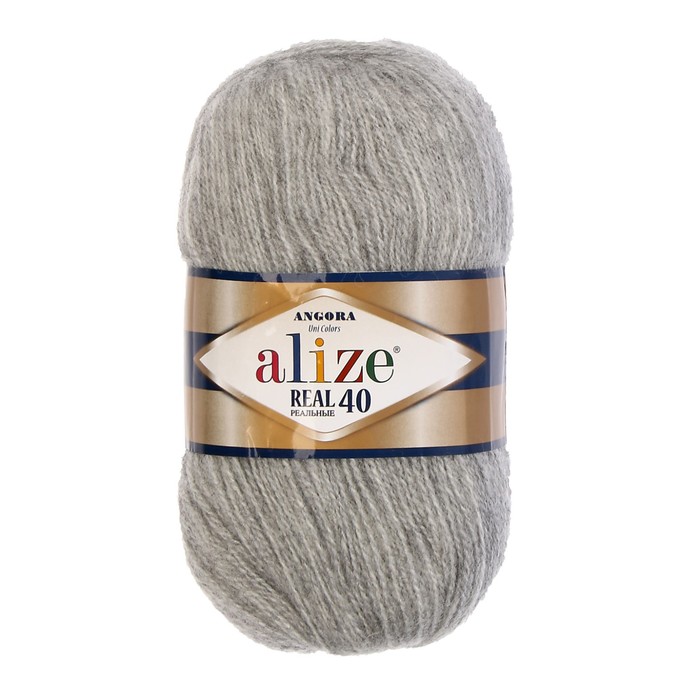 

Пряжа Angora real 40 60% акрил, 40% шерсть 480м/100гр (614 серый меланж)