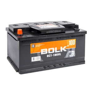 

Аккумулятор Bolk 100 Ач 850А прямая полярность