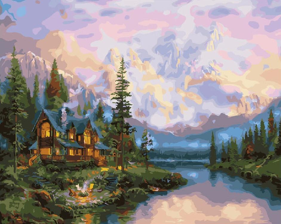 

Картина по номерам ВанГогВоМне Живописная долина, 40x50, Живописная долина